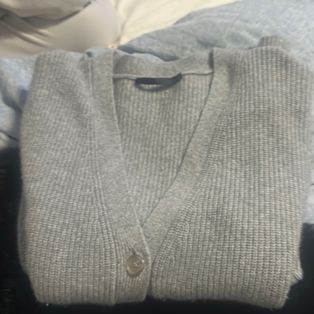 Jenni Kayne heather gray cocoon  cashmere cardigan
